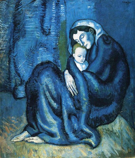 Pablo Picasso Painting Mother And Child Mere Et Enfant